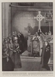 El Emperador y la Emperatriz en la Consagración de la Iglesia del Redentor, Jerusalén